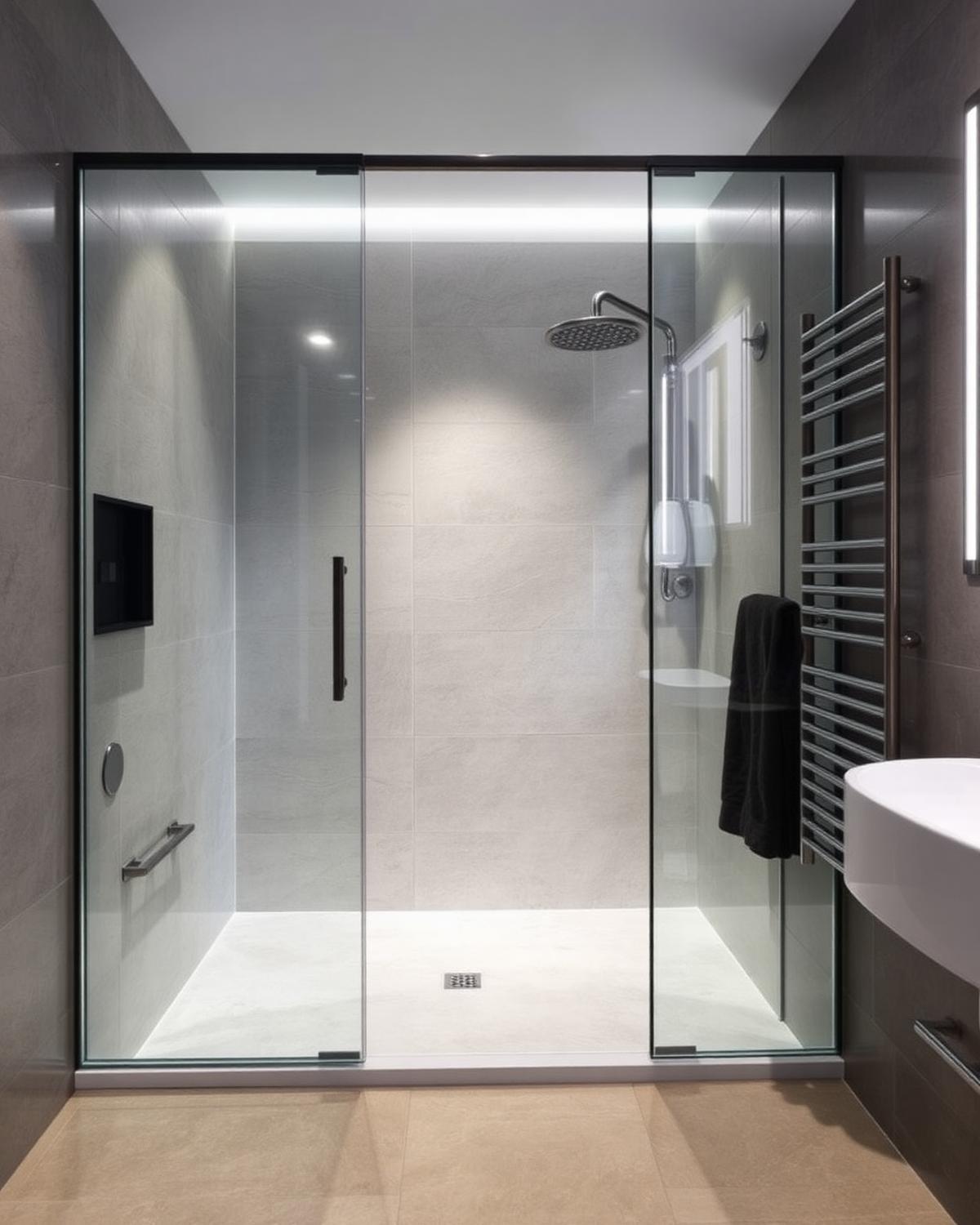 Shower rooms — example fitted bathroom design