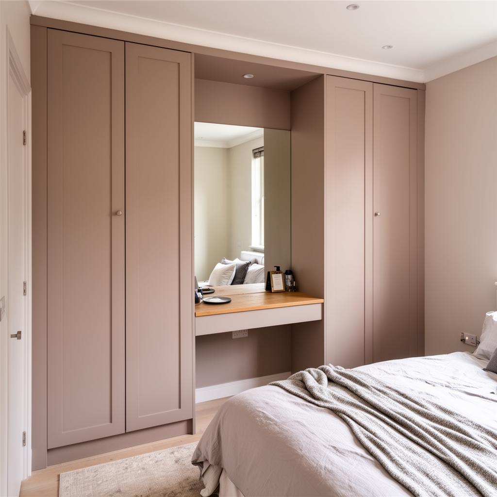 Chiswick Guest Bedroom — Fitted wardrobes & dressing table