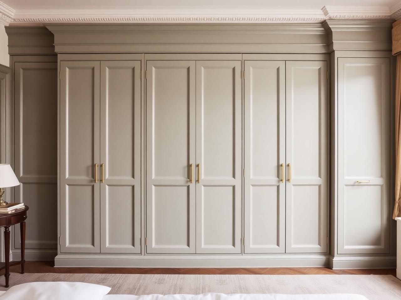 Marylebone Main Bedroom — Shaker hinged wardrobes