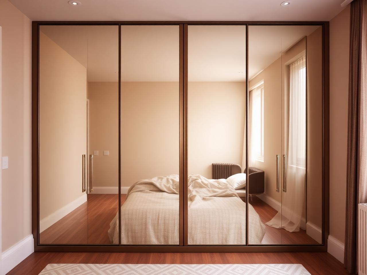 Hampstead Mirrored Run — Mirrored hinged doors