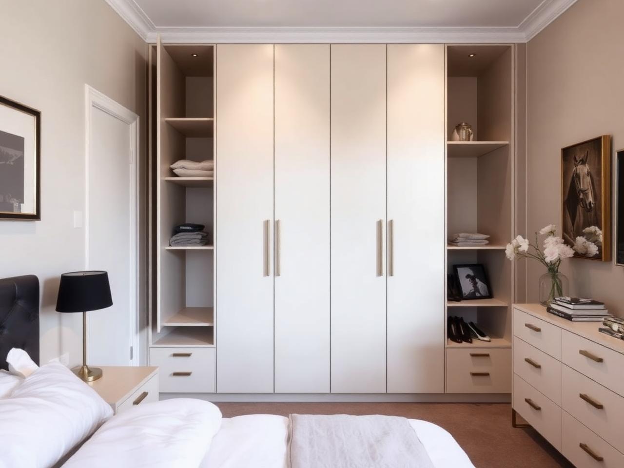 Chiswick Box Bedroom — Handleless fitted wardrobes