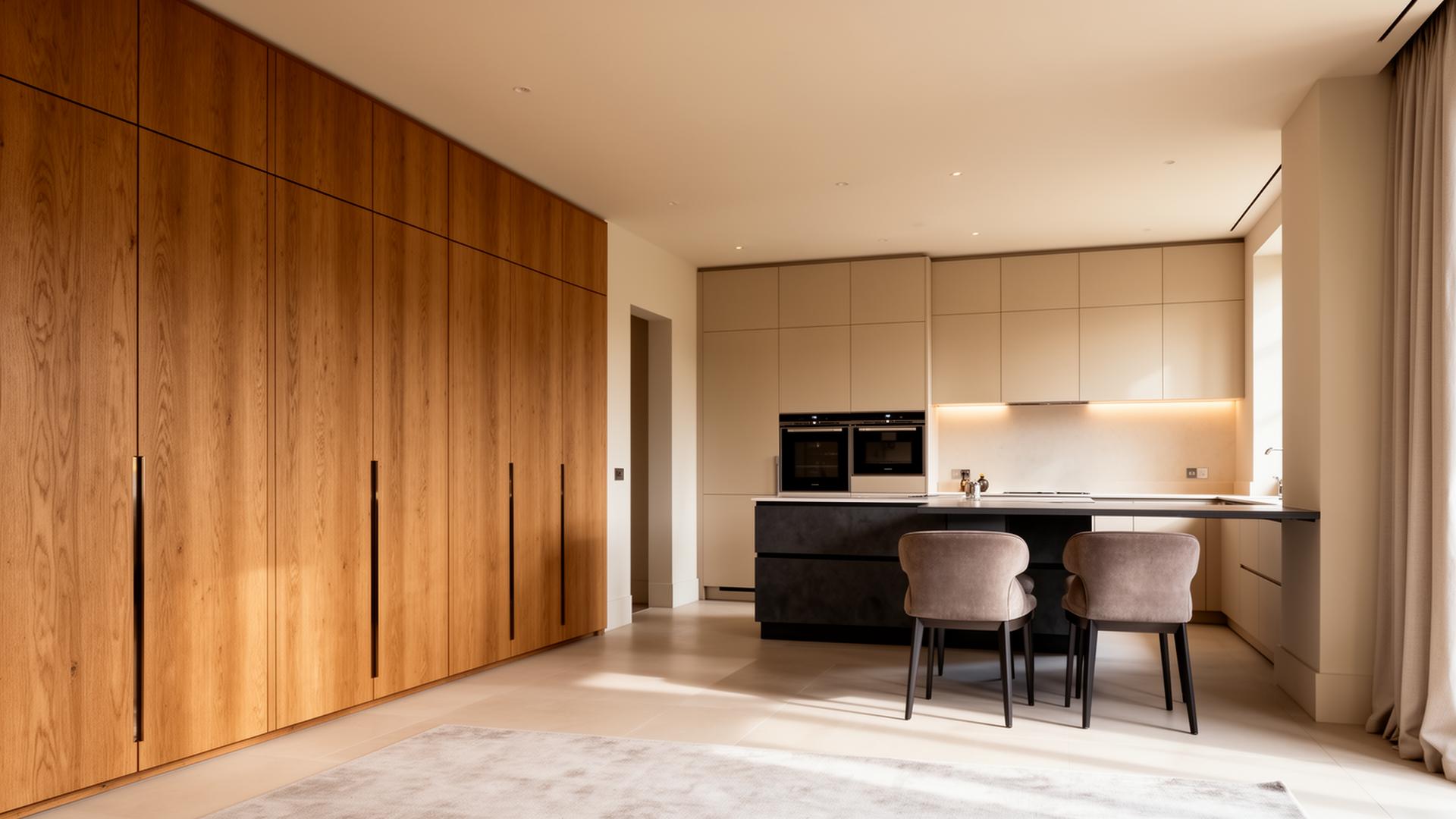 Bespoke fitted wardrobes and premium kitchen by Bravo London