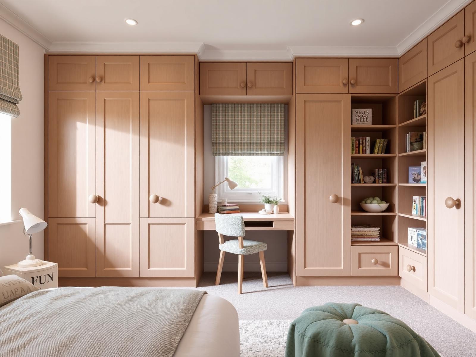 Premium children's bedroom with bespoke fitted furniture