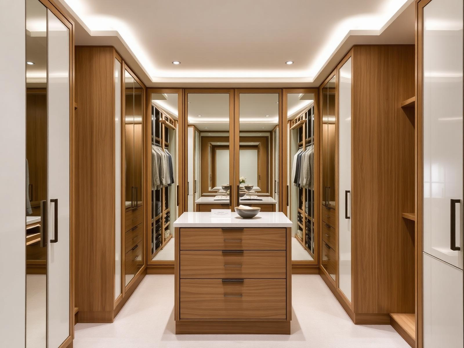Bespoke walk-in wardrobe by Bravo London