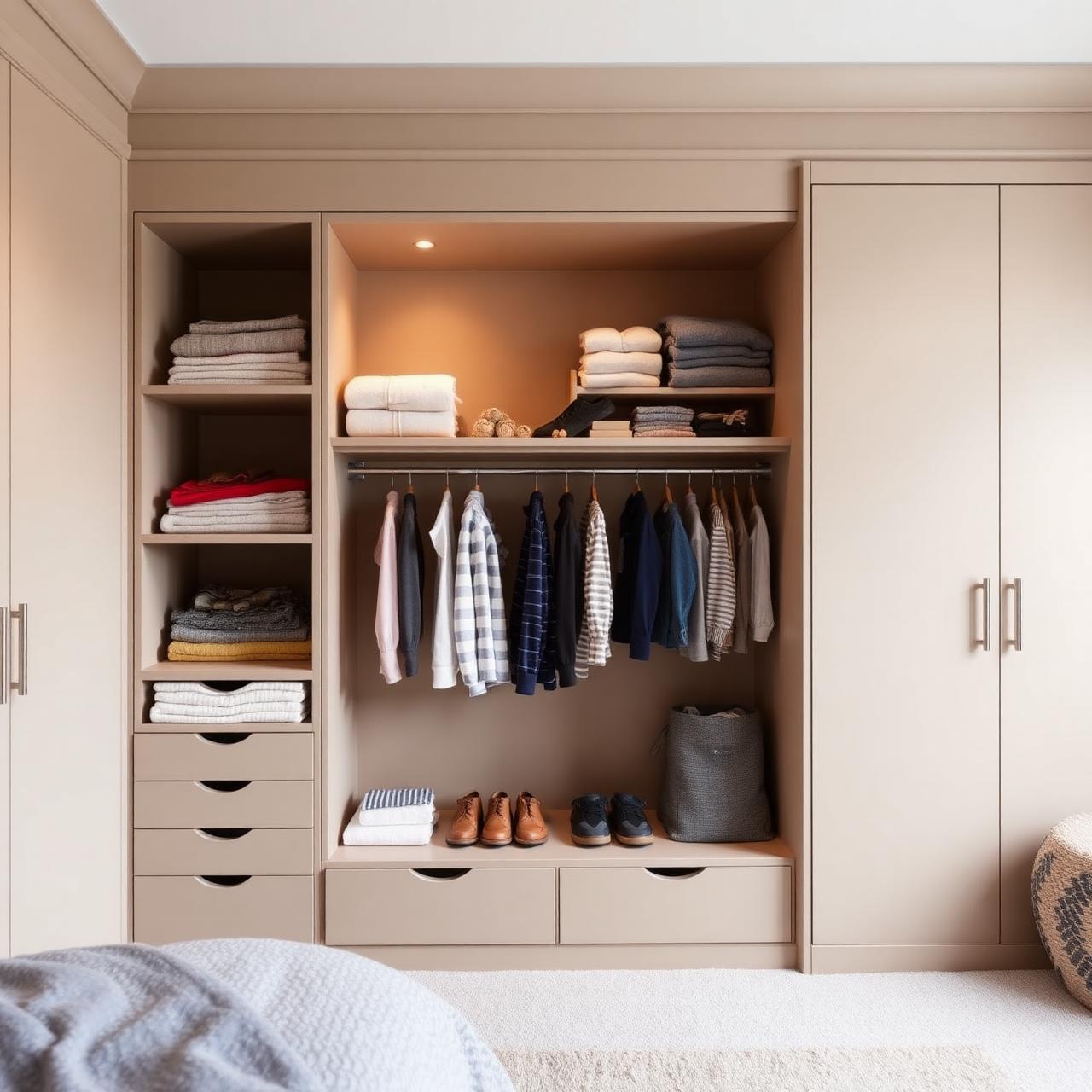 Islington Alcove Storage — Drawers, shelving & shoe storage