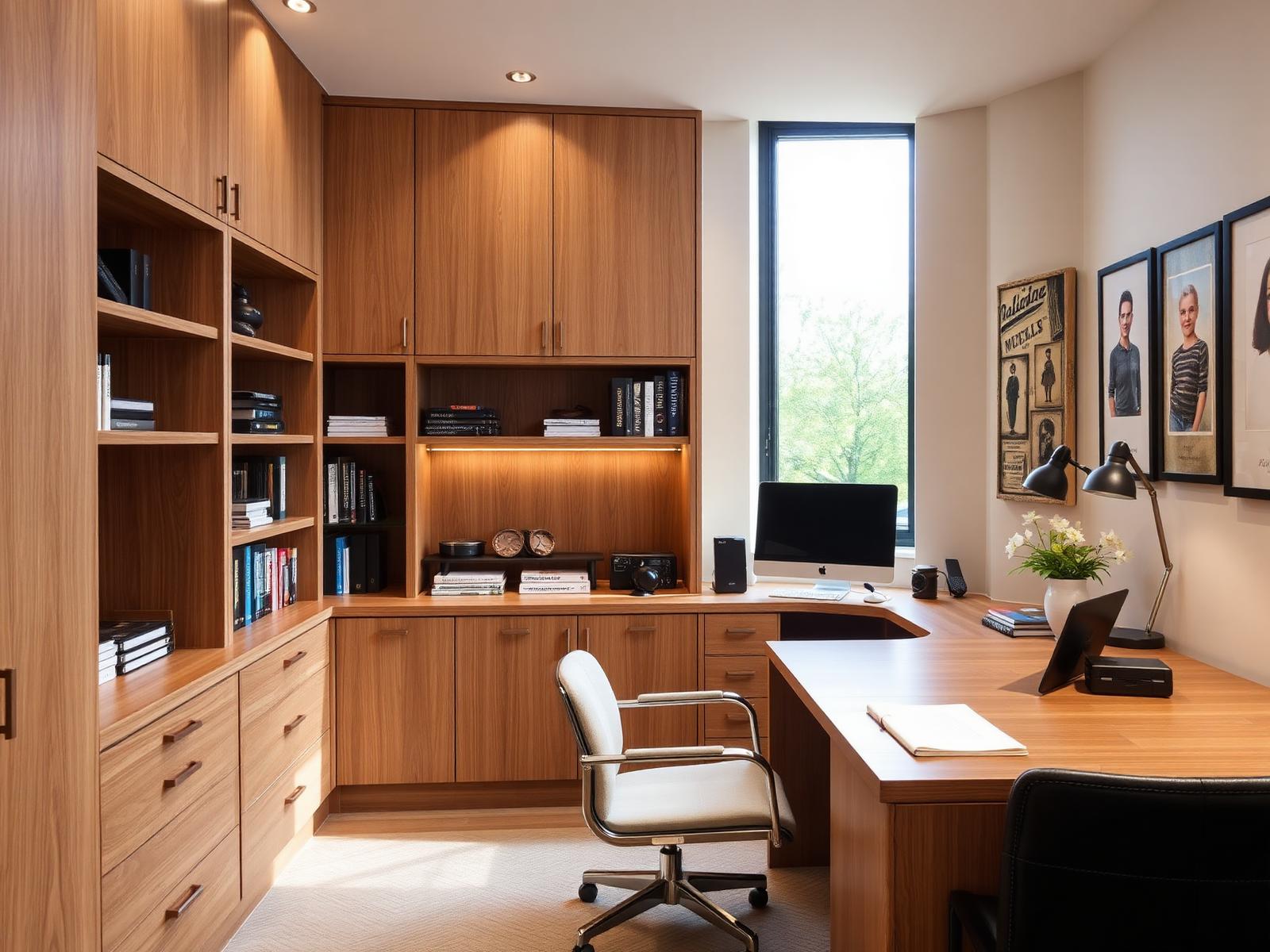 Media wall with integrated home cinema equipment — bespoke media wall example