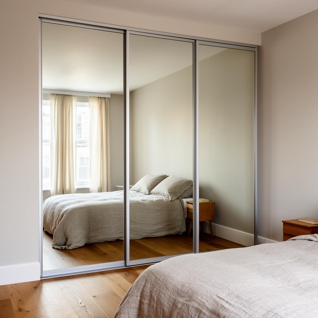 Notting Hill Mirror Sliding Run — Sliding doors · silver mirror