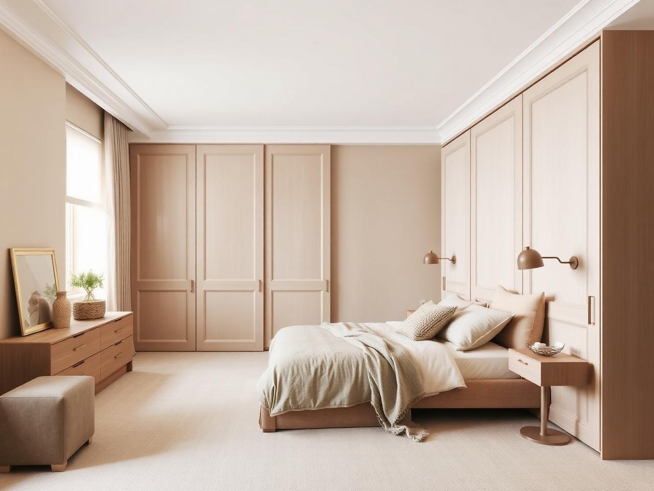 Chiswick Neutral Wall — Wall-to-wall panel doors