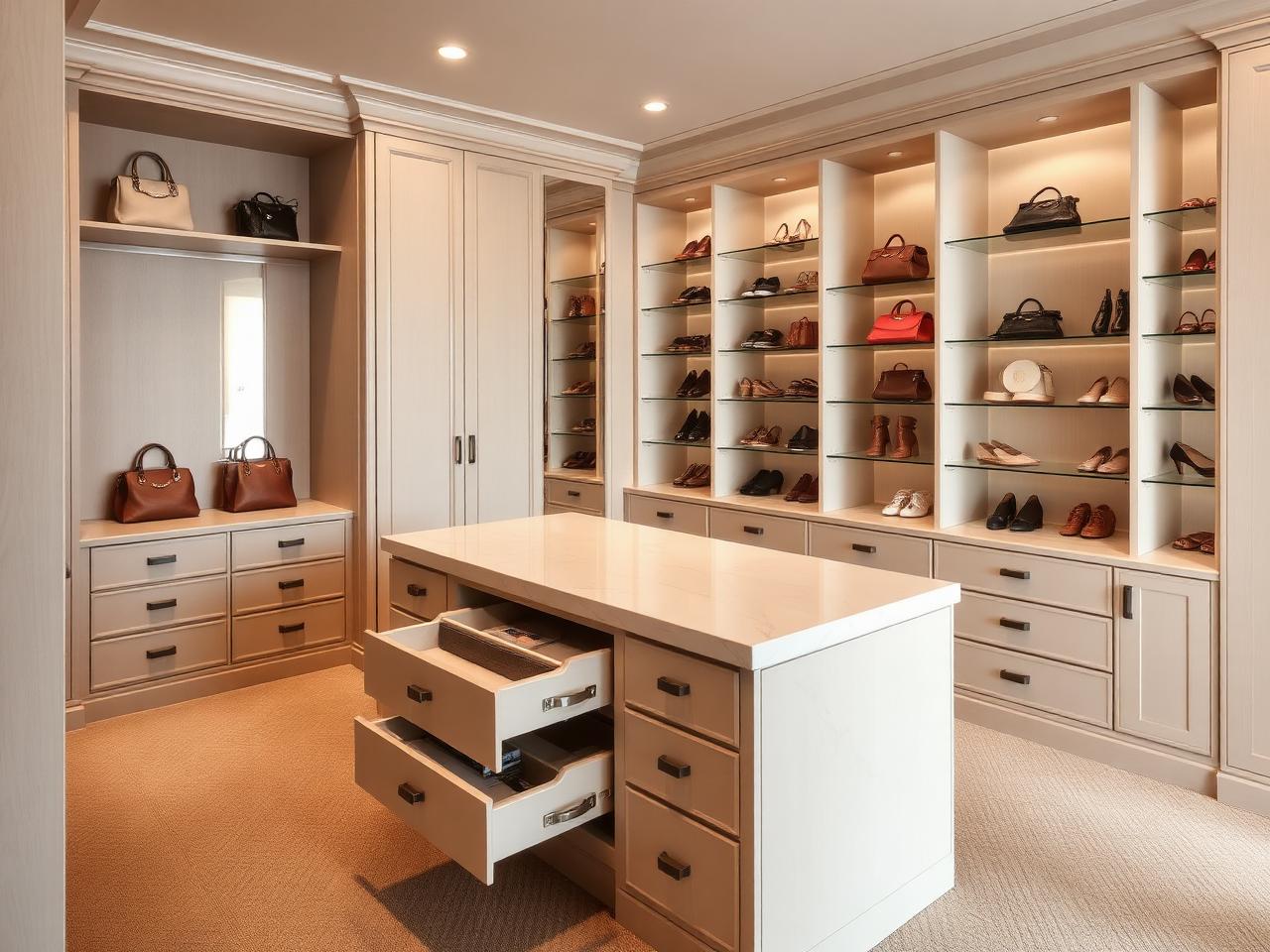 St John's Wood Dressing Room — Dressing room with island