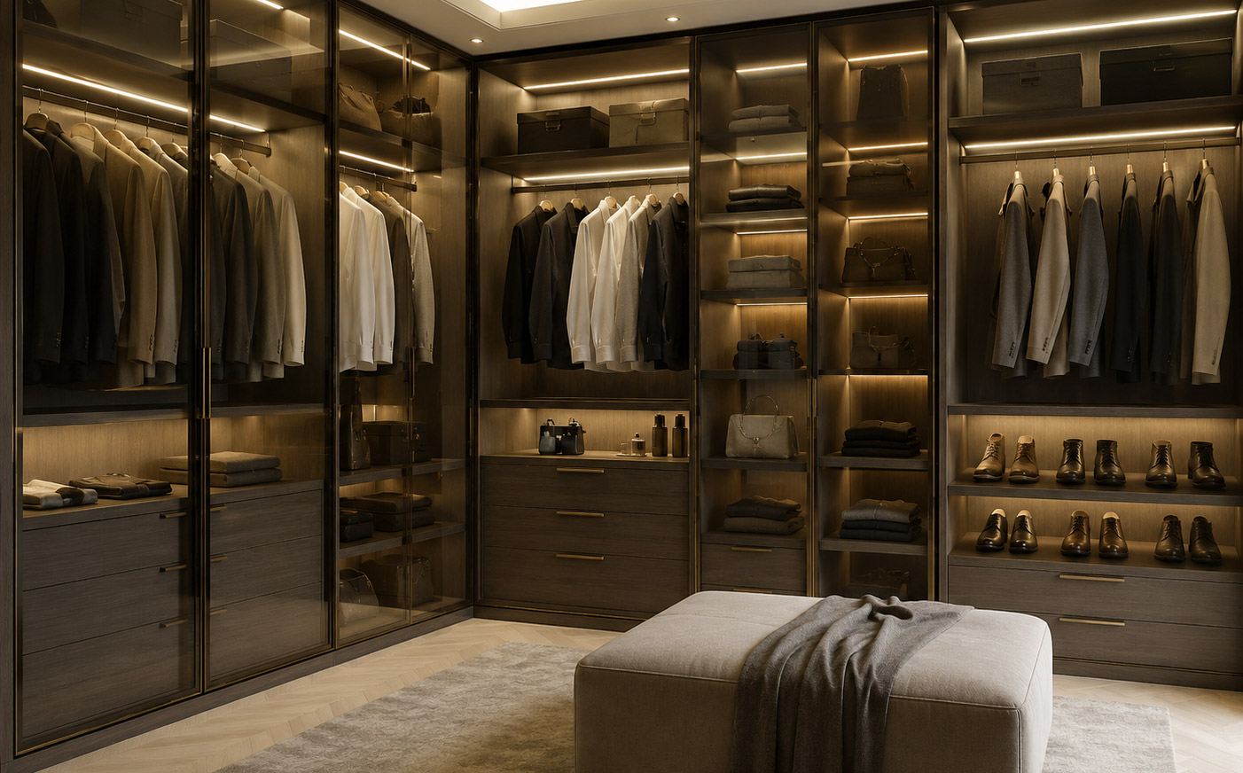 Luxury bedroom wardrobe