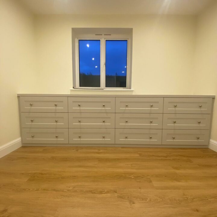 12-drawer sideboard - front view with closed drawers