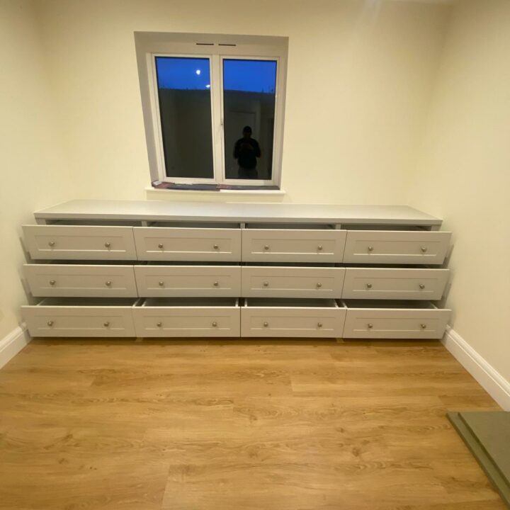 12-drawer sideboard - front view