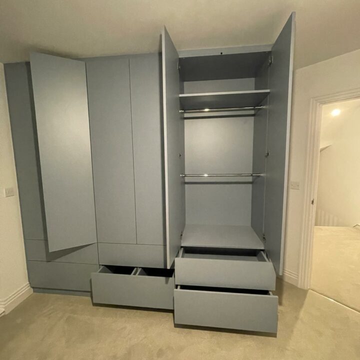 6-Door Wardrobe - Front Right View